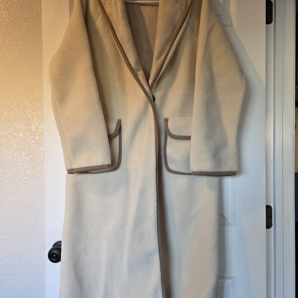 Chelsea & Violet Cream Teddy Jacket